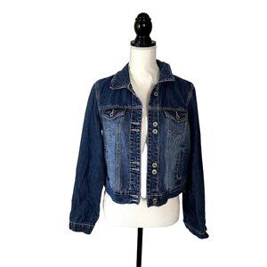 Vanity | Faded Jean Jacket | Denim Blue | Size: Large